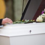 casket at funeral