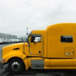 Yellow Semi truck